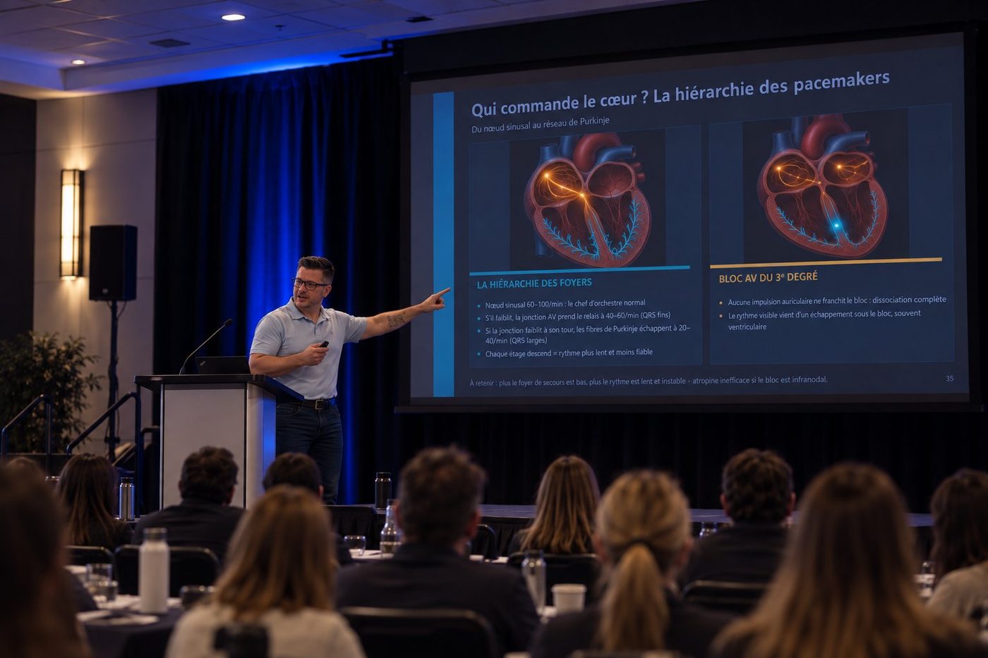 Présentation RéaCœur lors d’un congrès en santé